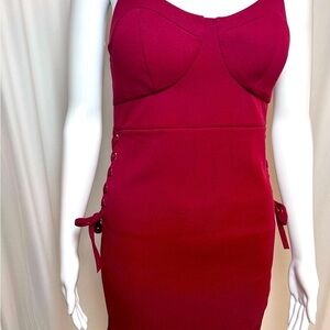 Max + Ash  Burgundy Dress